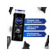 NIVEA MEN Active Clean Shower Gel 500g - 3-in-1 Formula with Active Charcoal