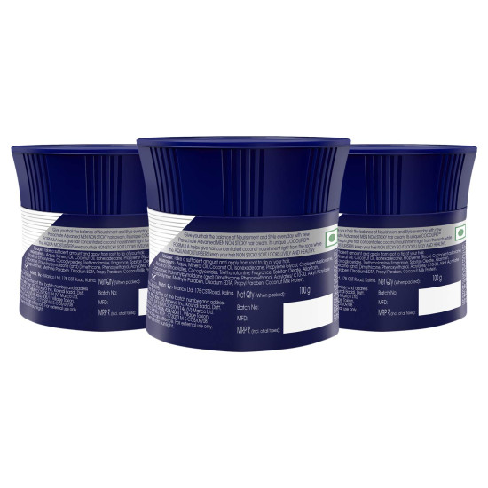 Parachute Hair Cream for Men - Non Sticky Oil Replacement with Coconut