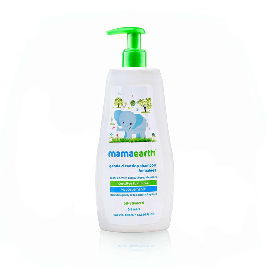 Mamaearth Gentle Cleansing Natural Baby Shampoo - Tear-Free & Toxin-Free