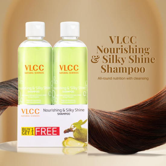 VLCC Nourishing & Silky Shine Shampoo - Stronger, Silkier Hair
