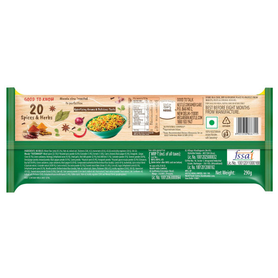 Maggi Nutri-Licious Masala Veg Atta Noodles - Preservative Free