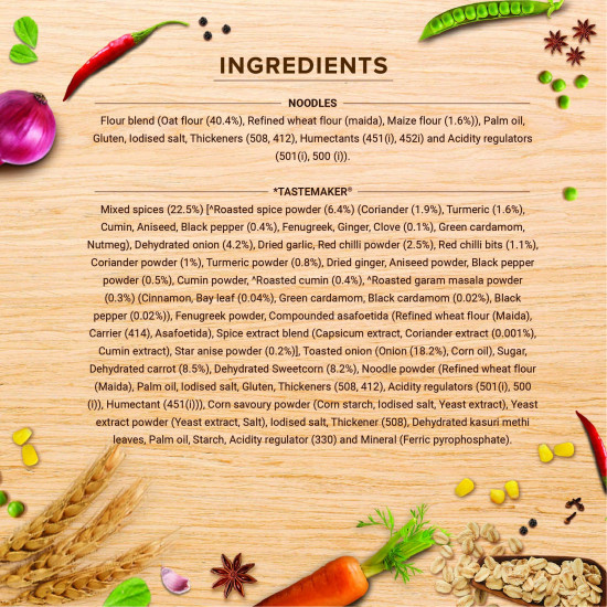 Maggi Nutri-Licious Masala Veg Atta Noodles - Preservative Free