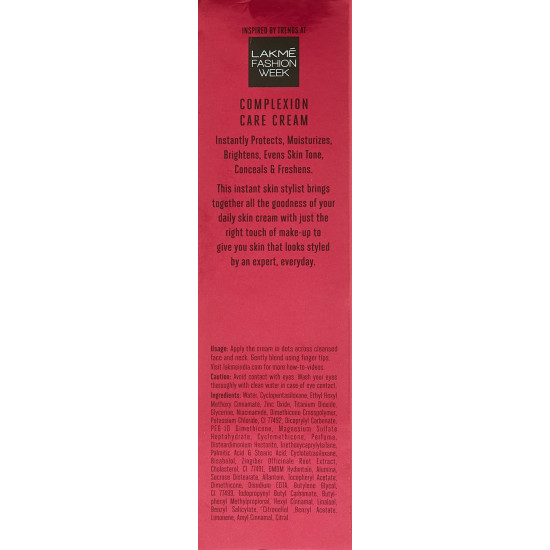 Lakmé 9 to 5 CC Complexion Care Cream - Honey, SPF 30 Protection