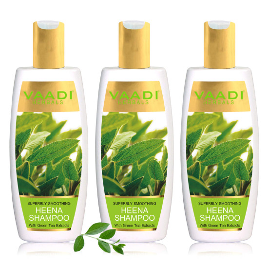 Vaadi Herbals Superbly Smoothing Heena Shampoo - Repair & Nourish