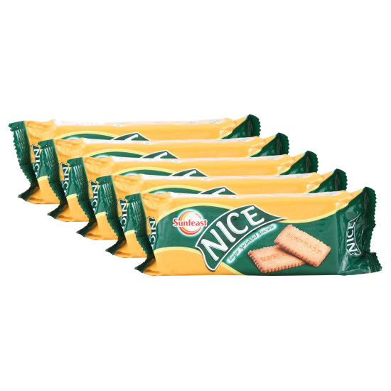 Spencer's Combo - Sunfeast Biscuits Nice, 150g (Pack of 5) - Delicious and Economical