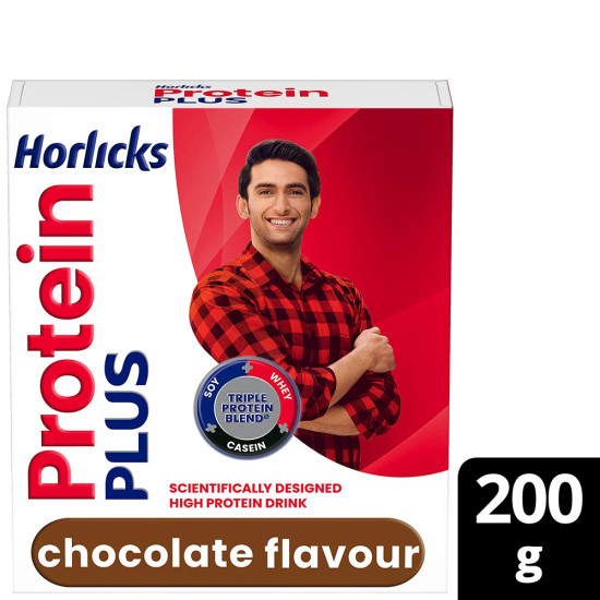 Horlicks Protein Plus Chocolate Carton - Triple Protein Blend