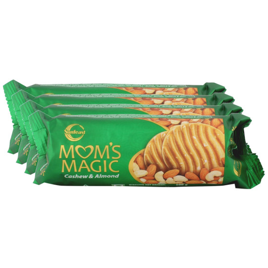 Sunfeast Mom's Magic Cashew and Almonds - Spencer's Combo 100g Pack of 4