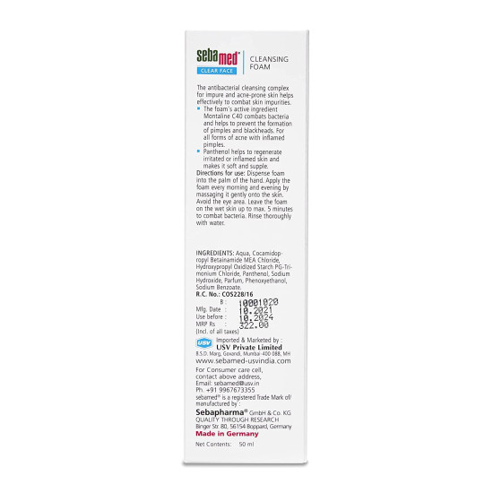 Sebamed Clear Face Cleansing Foam - Gentle Acne Solution