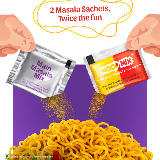 Sunfeast YiPPee! Mood Masala Instant Noodles - Customizable Taste Experience