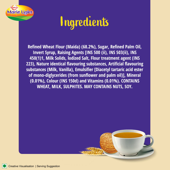 Sunfeast Rich Taste Marie Light - Healthy Wheat Biscuits
