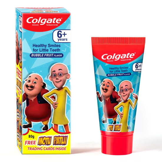 Colgate Kid's Motu Patlu Anticavity Toothpaste - Bubble Fruit Flavour
