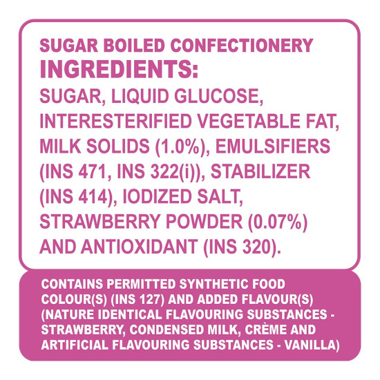 Candyman Toffichoo Strawberry Soft Toffees - Delightful Chewy Treats