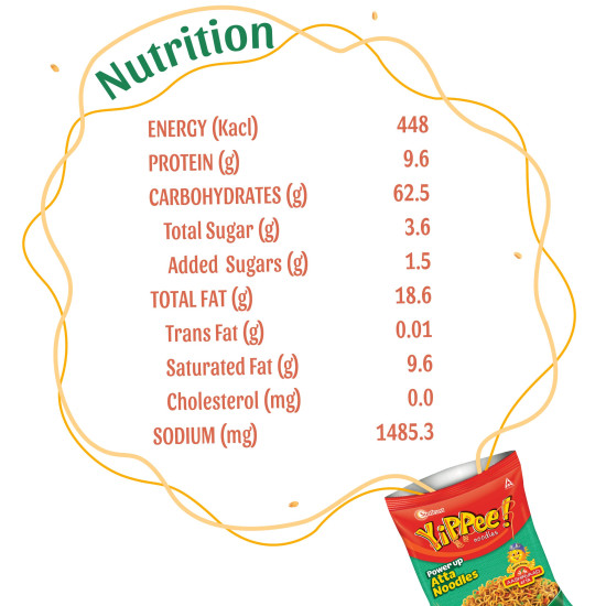 Sunfeast YiPPee! Power Up Atta Noodles - Instant Healthy Snack