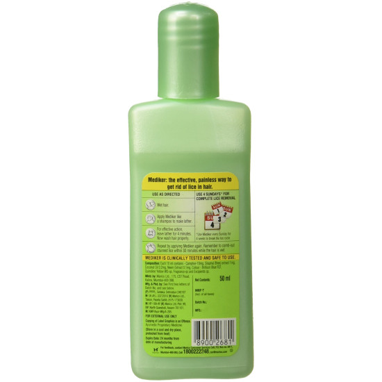 Mediker Anti Lice Treatment Shampoo - Effective Lice Removal