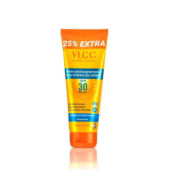 VLCC Matte Look SPF 30 PA++ Sunscreen Gel Crème - Non-Greasy, Broad Spectrum Protection