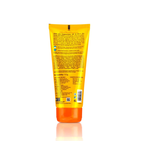VLCC Matte Look SPF 30 PA++ Sunscreen Gel Crème - Non-Greasy, Broad Spectrum Protection