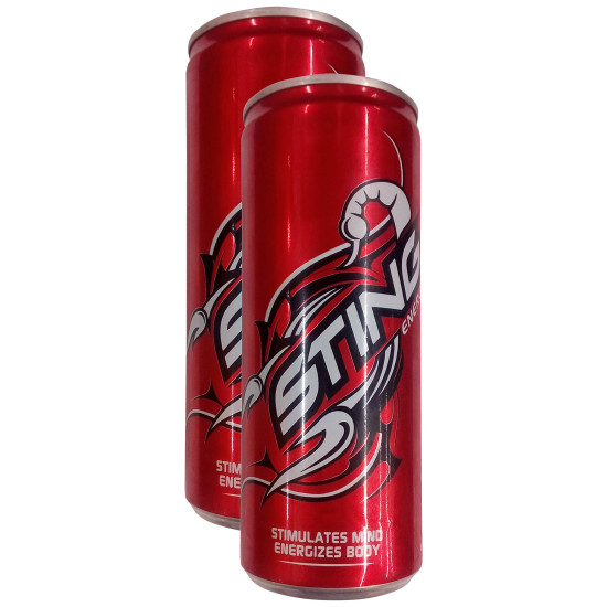Sting Energy Drink, 250ml Tin - Electrifying Energy & Ultimate Taste