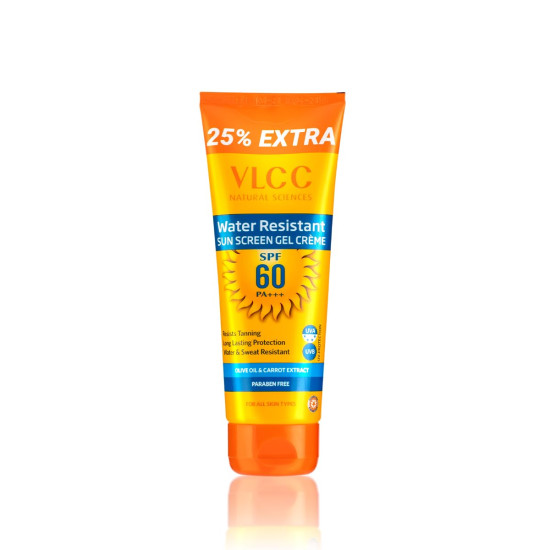 VLCC Water Resistant SPF 60 PA+++ Sunscreen Gel Crème - Superior Sun Protection