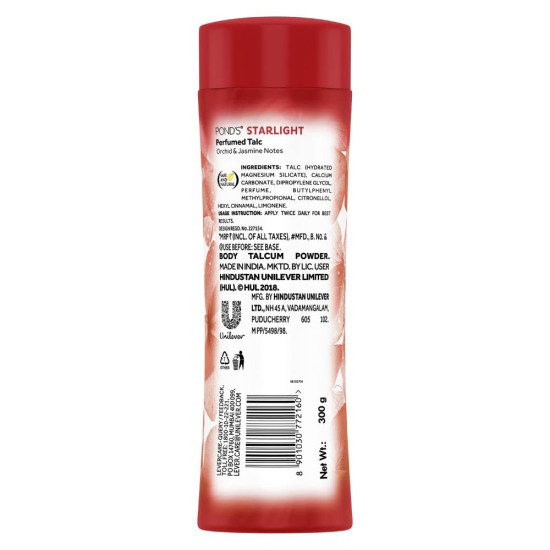 Pond's Starlight Talc Powder 300g - Mesmerising Fragrance & Smooth Skin