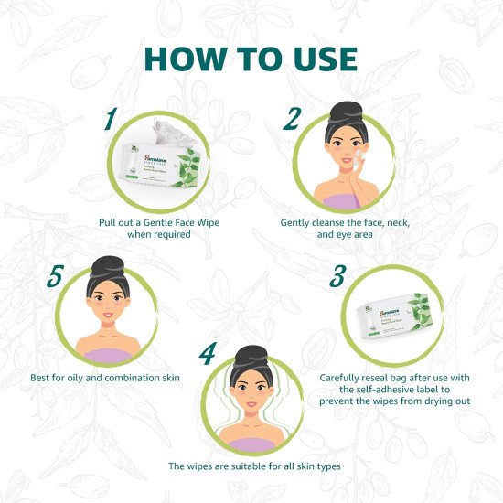 Himalaya Purifying Neem Facial Wipes - Infused with Neem & Turmeric