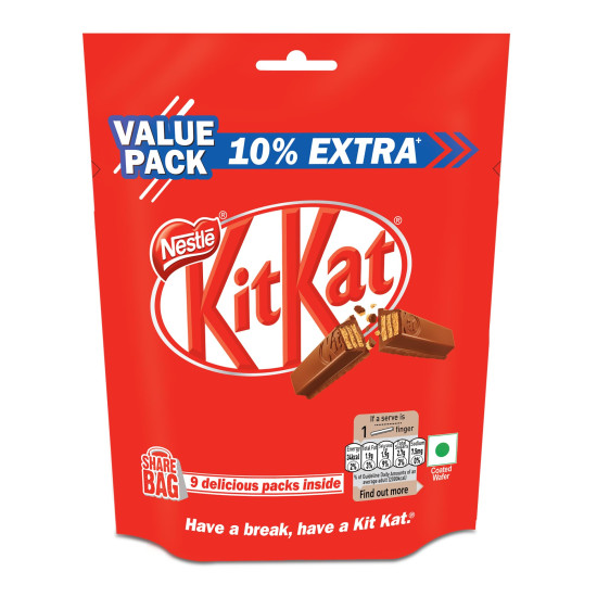 Nestle Kitkat 2 Finger Wafer Bar Sharebag - Perfect Snack for Sharing