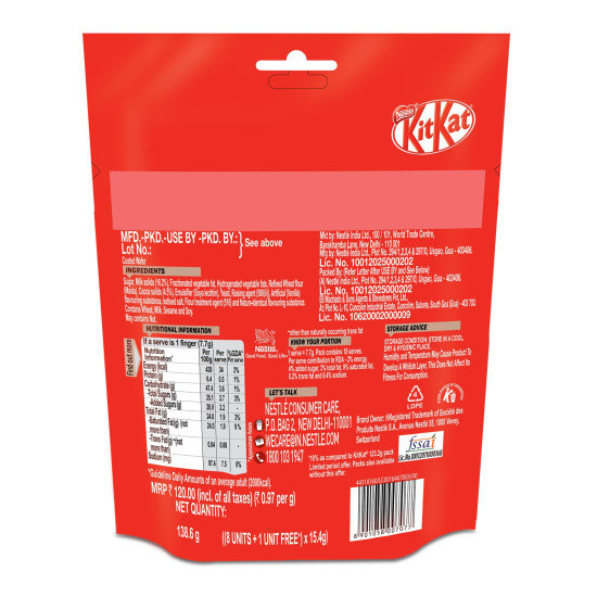 Nestle Kitkat 2 Finger Wafer Bar Sharebag - Perfect Snack for Sharing