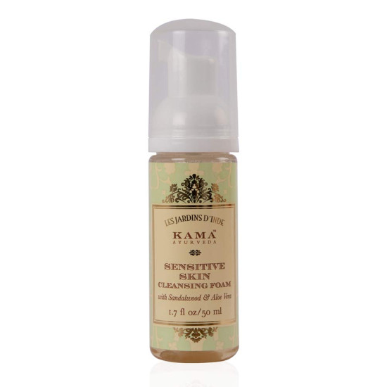 Kama Ayurveda Sensitive Skin Cleansing Foam - Gentle Cleanser for Delicate Skin