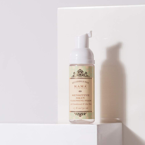 Kama Ayurveda Sensitive Skin Cleansing Foam - Gentle Cleanser for Delicate Skin