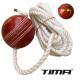 TIMA Leather Cricket Shot Practice Hanging Ball - Perfect for Batting Practice
