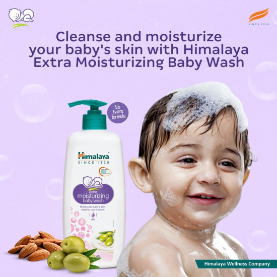Himalaya Extra Moisturizing Baby Wash - Gentle Hydration for Baby's Skin