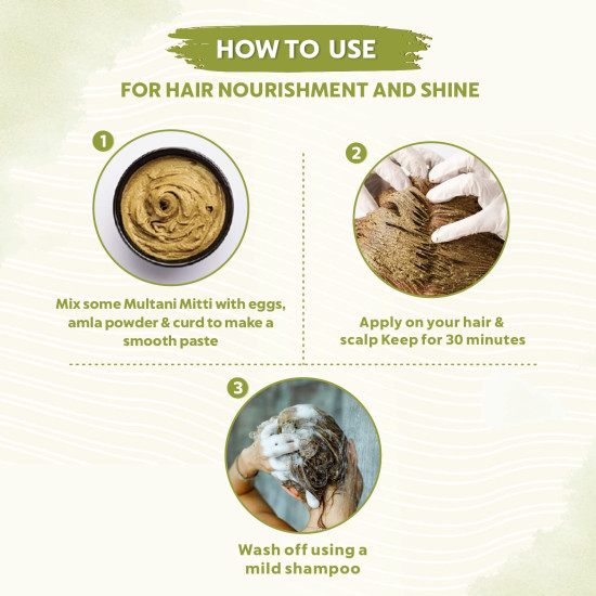 INDUS VALLEY Bio Organic Multani Mitti Powder - Pure Fuller's Earth