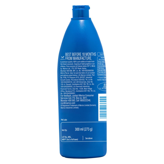 Parachute Coconut Oil 300 ml - 100% Pure & Natural