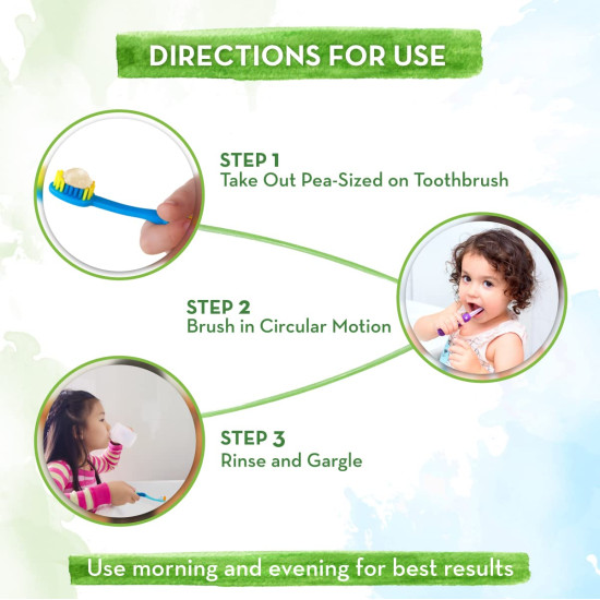 Mamaearth 100% Natural Berry Blast Kids Toothpaste - Fluoride & SLS Free