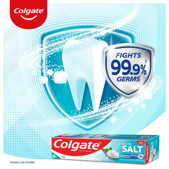 Colgate Active Salt Toothpaste - 300gm Saver Pack, Oral Care (Pack of 2)