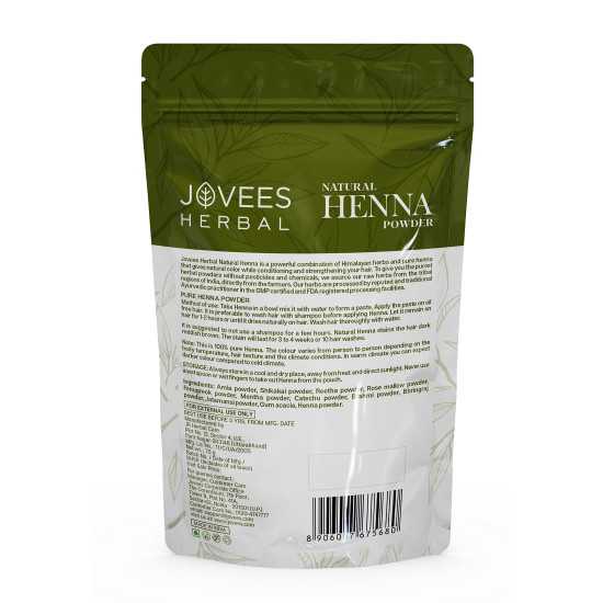 Jovees Herbal Mehandi Pouch, 75g - Natural Hair Conditioning