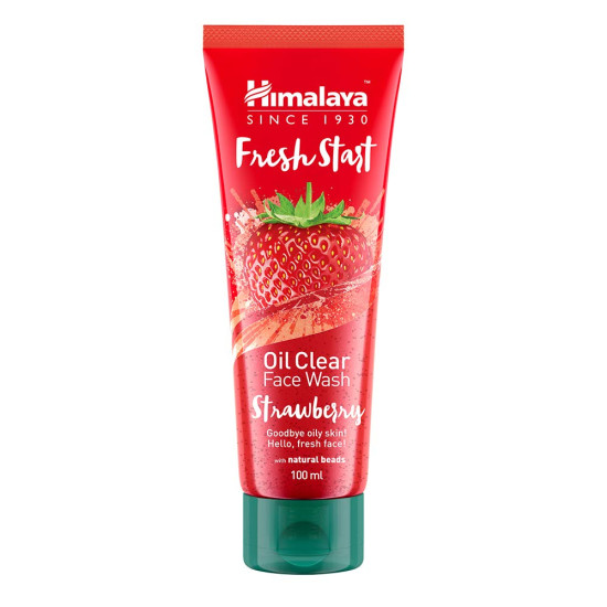 Himalaya Fresh Start Oil Clear Face Wash, Strawberry, 100ml - Oil-Free Freshness