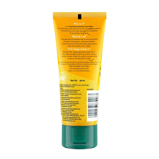 Himalaya Fresh Start Oil Clear Face Wash, Lemon, 50ml
