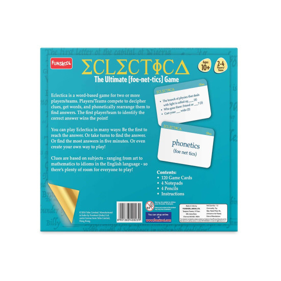 Funskool Games - Eclectica: The Ultimate foe-net-Ticks Game for Kids & Family