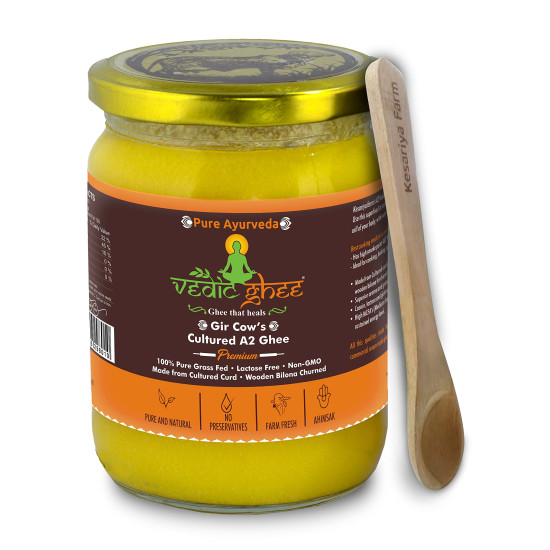 Vedic Ghee Premium A2 Gir Cow Cultured Desi Ghee - Pure & Healthy Vedic Ghee Premium A2 Gir Cow Cultured Desi Ghee - Pure & Healthy