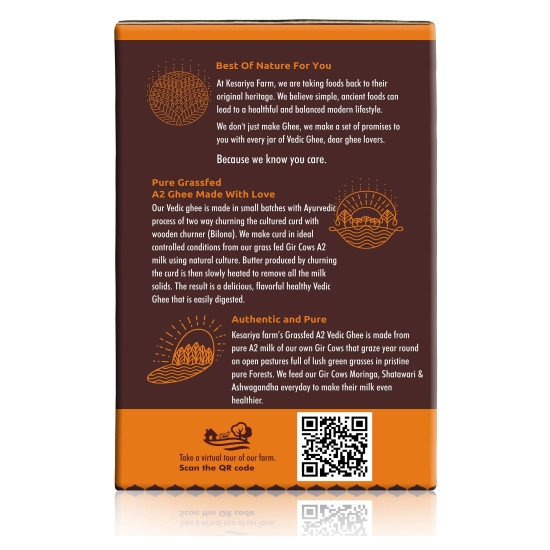 Vedic Ghee Premium A2 Gir Cow Cultured Desi Ghee - Pure & Healthy Vedic Ghee Premium A2 Gir Cow Cultured Desi Ghee - Pure & Healthy