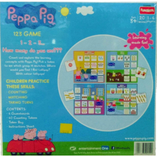 Funskool Peppa Pig 123 Game - Enhance Counting & Matching Skills
