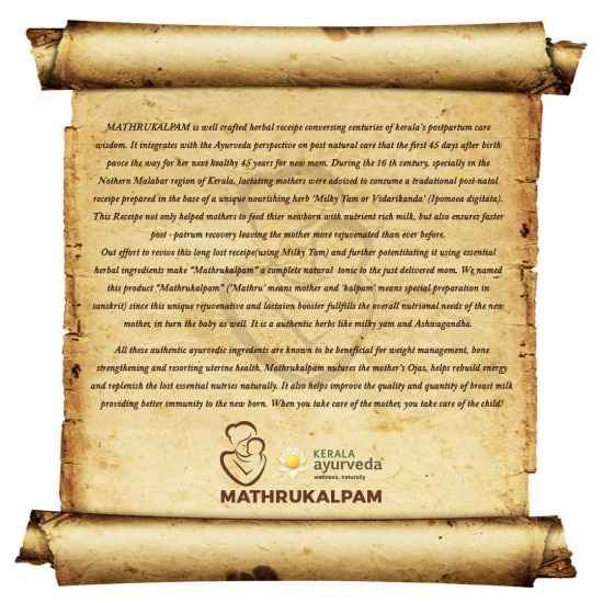 KERALA Ayurveda Mathrukalpam - Herbal Postpartum Care