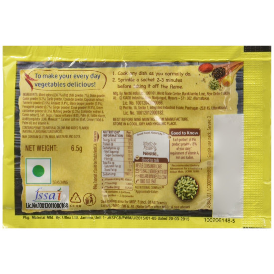 Maggi Masala Ae Magic, 6.5G (Pack Of 48) - Fortified Flavor Enhancer