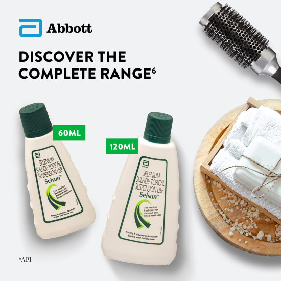 Abbott Selsun Suspension Anti Dandruff Shampoo - Dual-Action Relief
