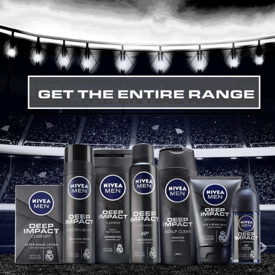 NIVEA MEN Deep Impact Freshness Deodorant Spray - Long-lasting Freshness