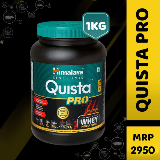 Himalaya Quista Pro Supplement, 1kg (Chocolate) - 3 Whey Protein Blend Himalaya Quista Pro Supplement, 1kg (Chocolate) - 3 Whey Protein Blend