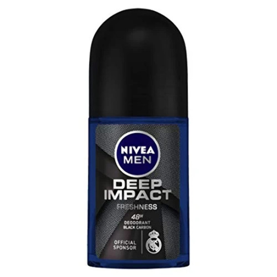 NIVEA MEN Deep Impact Freshness Deodorant Roll-on - Long-lasting Freshness