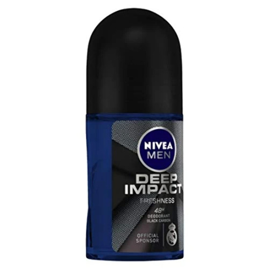 NIVEA MEN Deep Impact Freshness Deodorant Roll-on - Long-lasting Freshness