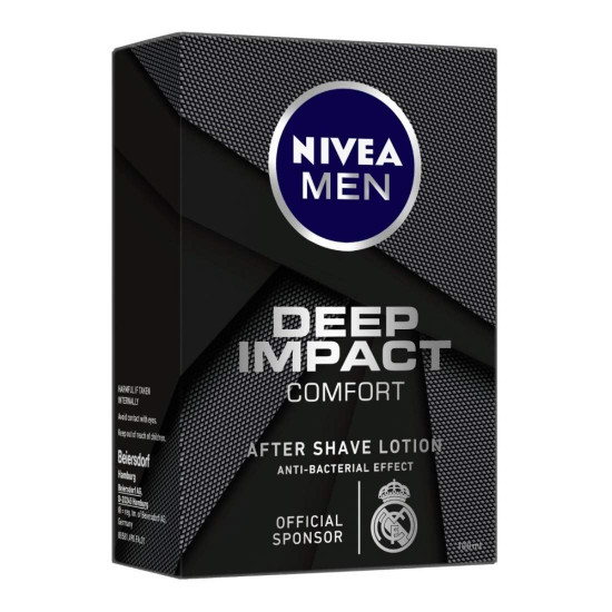 NIVEA MEN Shaving, Deep Impact Comfort After Shave Lotion - Antibacterial Formula