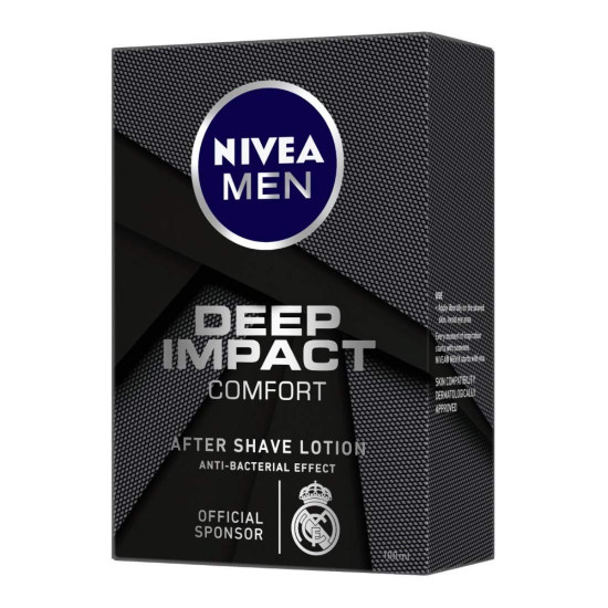 NIVEA MEN Shaving, Deep Impact Comfort After Shave Lotion - Antibacterial Formula